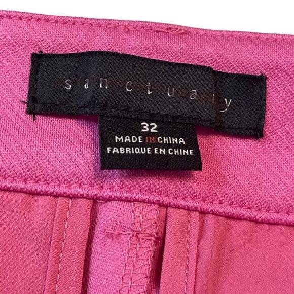 Anthropologie x Sanctuary Women's Metropolis Trousers in Wild Pink Size 32 NWT - Picture 9 of 10